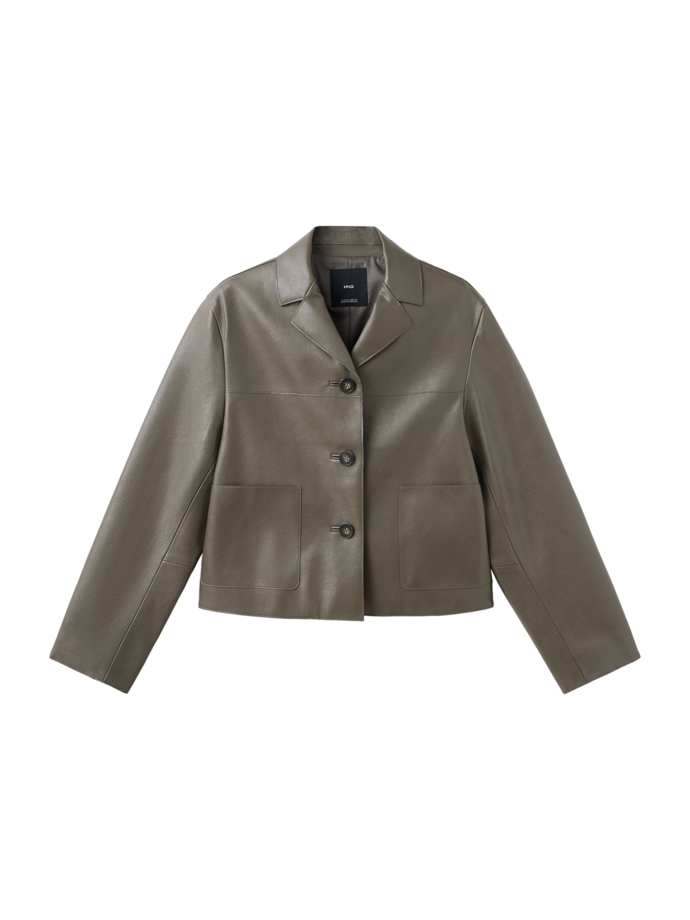 MANGO Tussenjas 'SABI' in Groen: voorkant