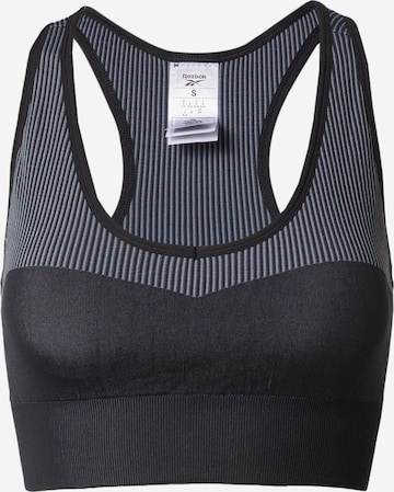 Bustier Soutien-gorge de sport Reebok en gris : devant