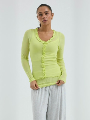 T-shirt Seamless Basic en jaune : devant
