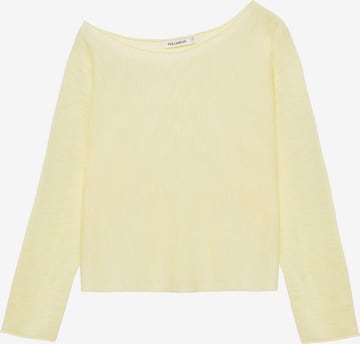 T-shirt Pull&Bear en jaune : devant