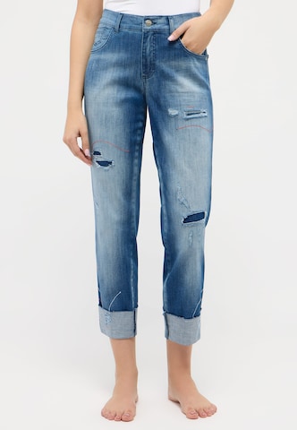 Regular Jean 'Darleen Crop' Angels en bleu : devant