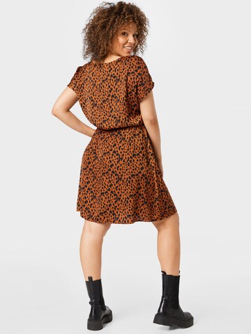 ABOUT YOU Curvy Summer Dress 'Mirell' in Brown