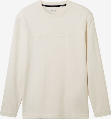 T-Shirt TOM TAILOR en beige : devant