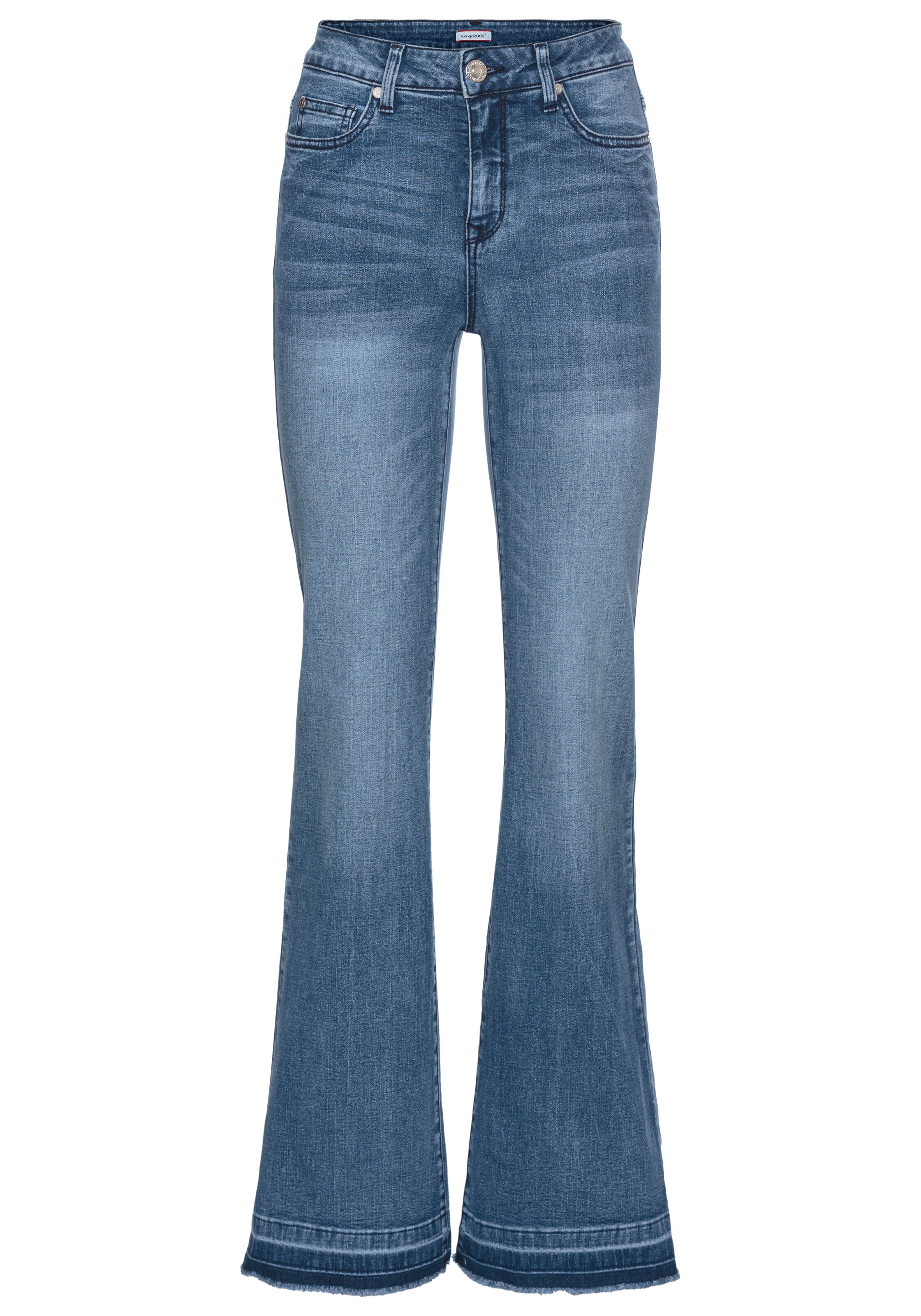 KangaROOS Flared Jeans in Blau: Vorderseite