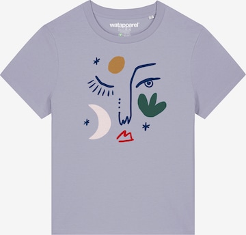 Watapparel Shirt 'Love And Flex' in Lila: voorkant