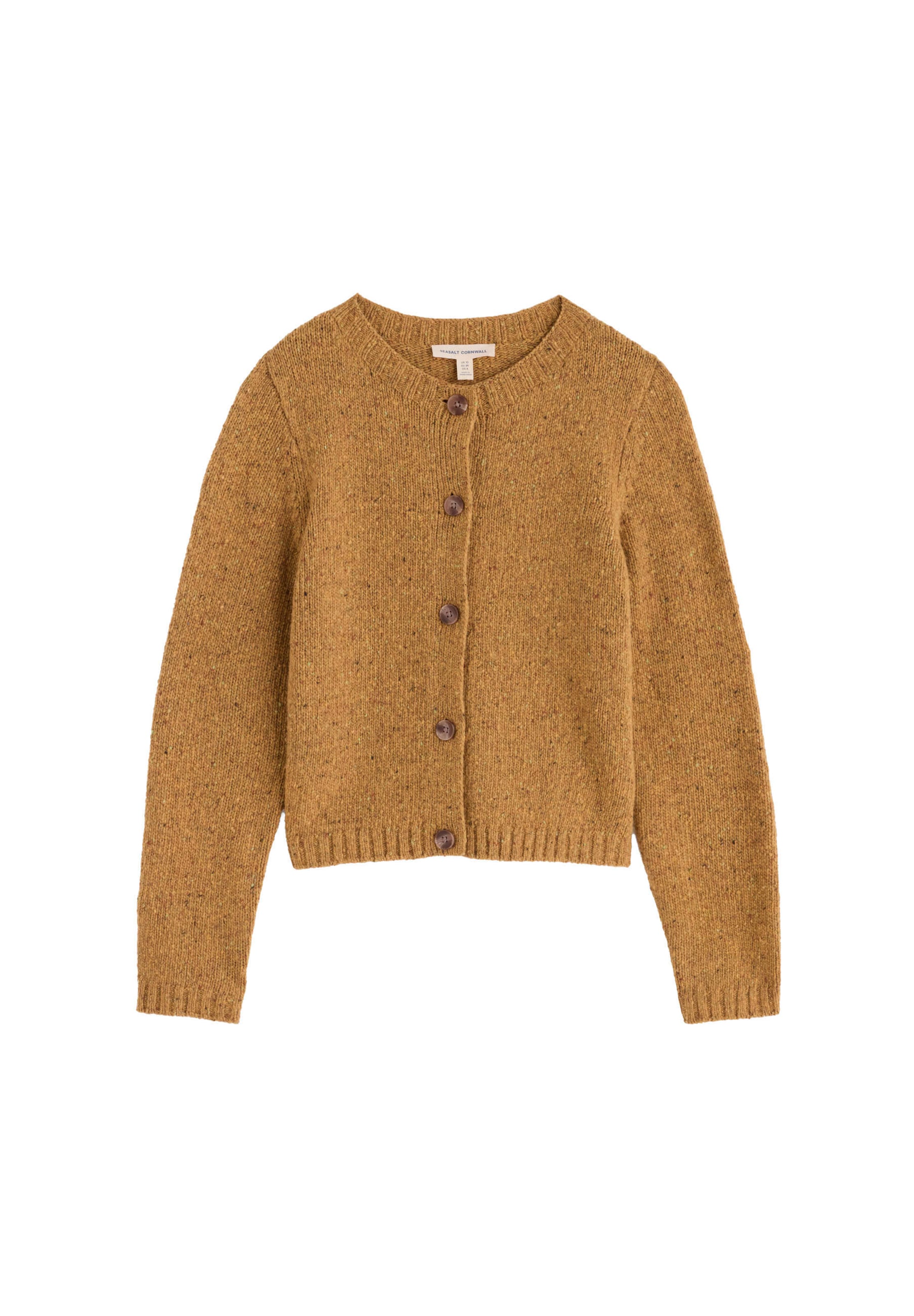 Cardigan Seasalt Cornwall en jaune : devant