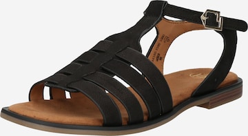 TT. BAGATT Sandalen met riem 'Yasha' in Zwart: voorkant