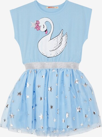 Denokids Dress 'Swan&Stars' in Blue: front