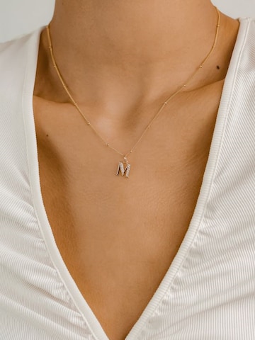 Hey Happiness - Cadena 'Letter M' en oro