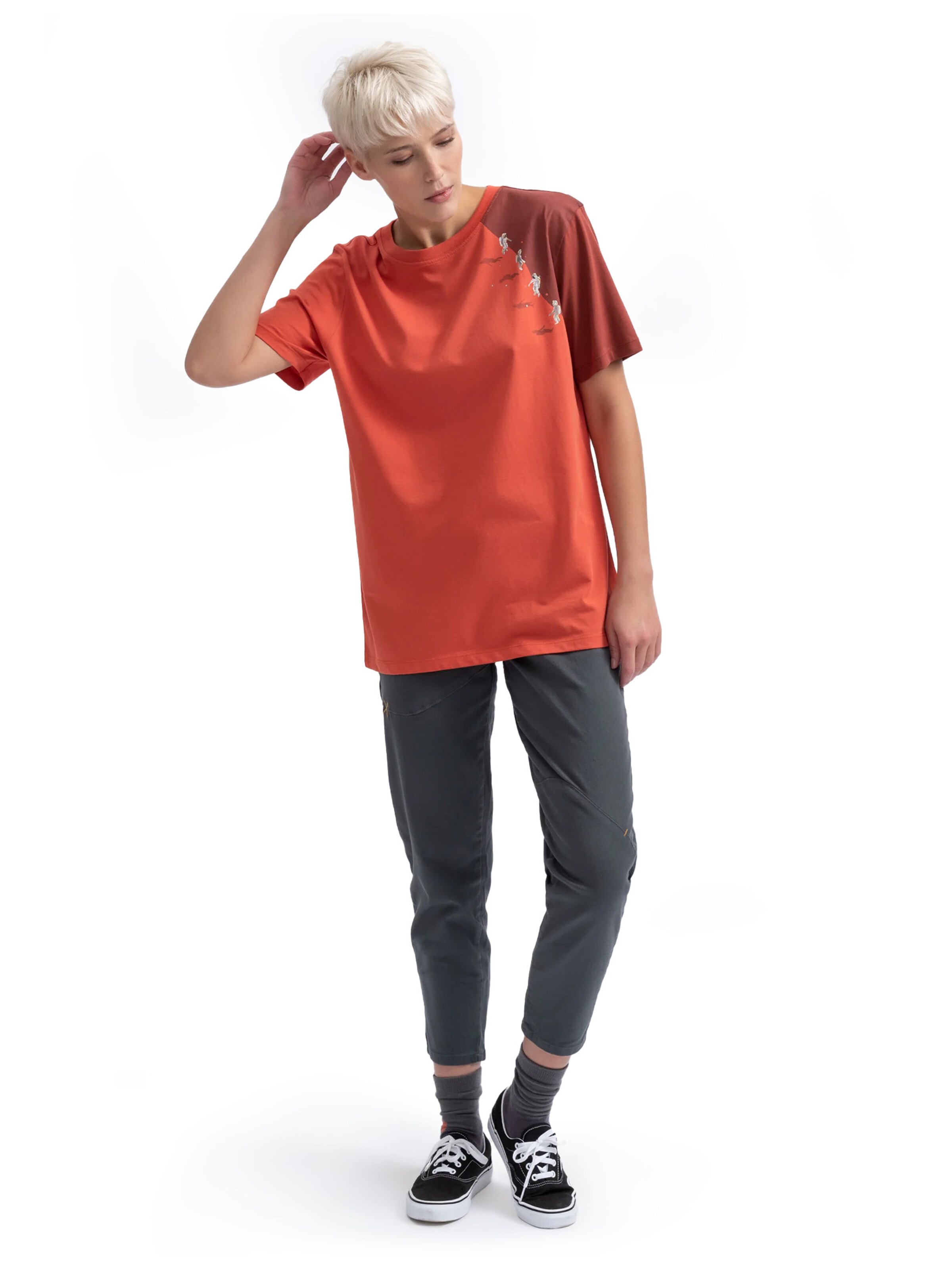 T-Shirt 'Ruvag' Kaft en orange