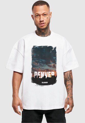 Merchcode Shirt 'Denver' in Wit: voorkant