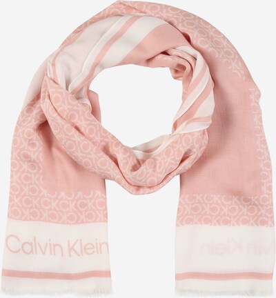Fular Calvin Klein pe crem / roz, Vizualizare produs
