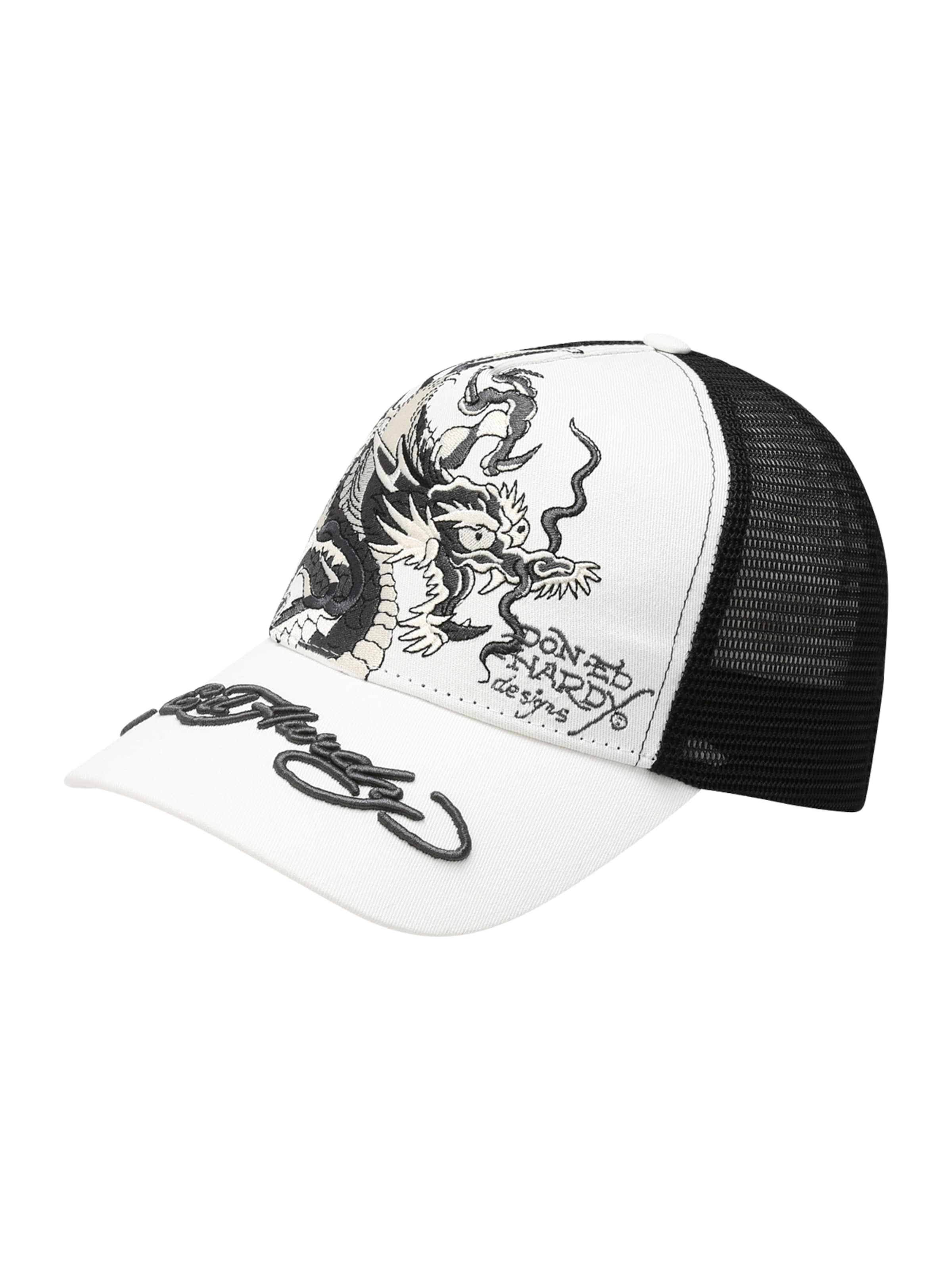 Ed Hardy Кепка в Белый: спереди