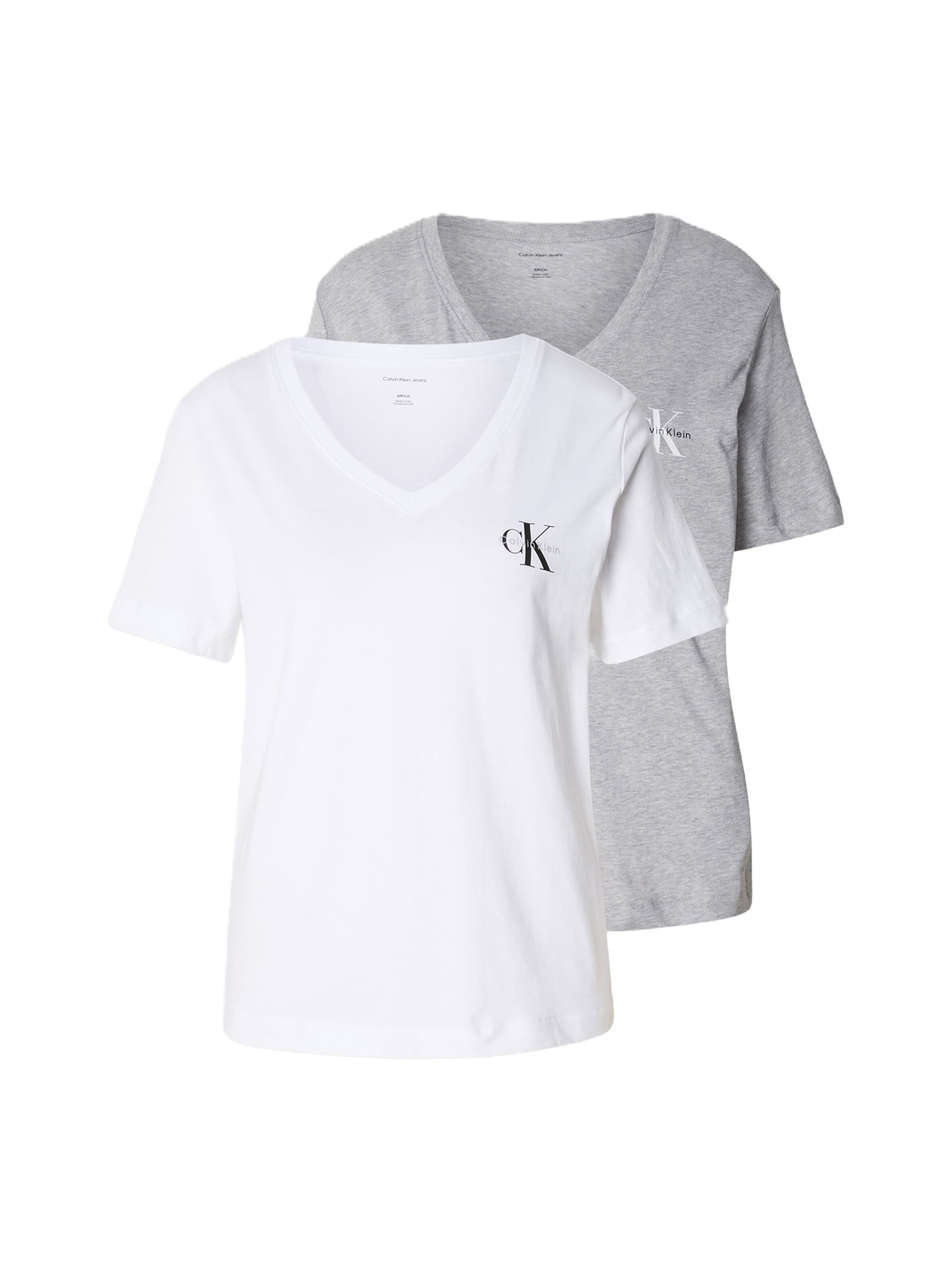 Calvin Klein Jeans Tričko – šedá: přední strana