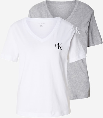 Calvin Klein Jeans Tričko – šedá: přední strana