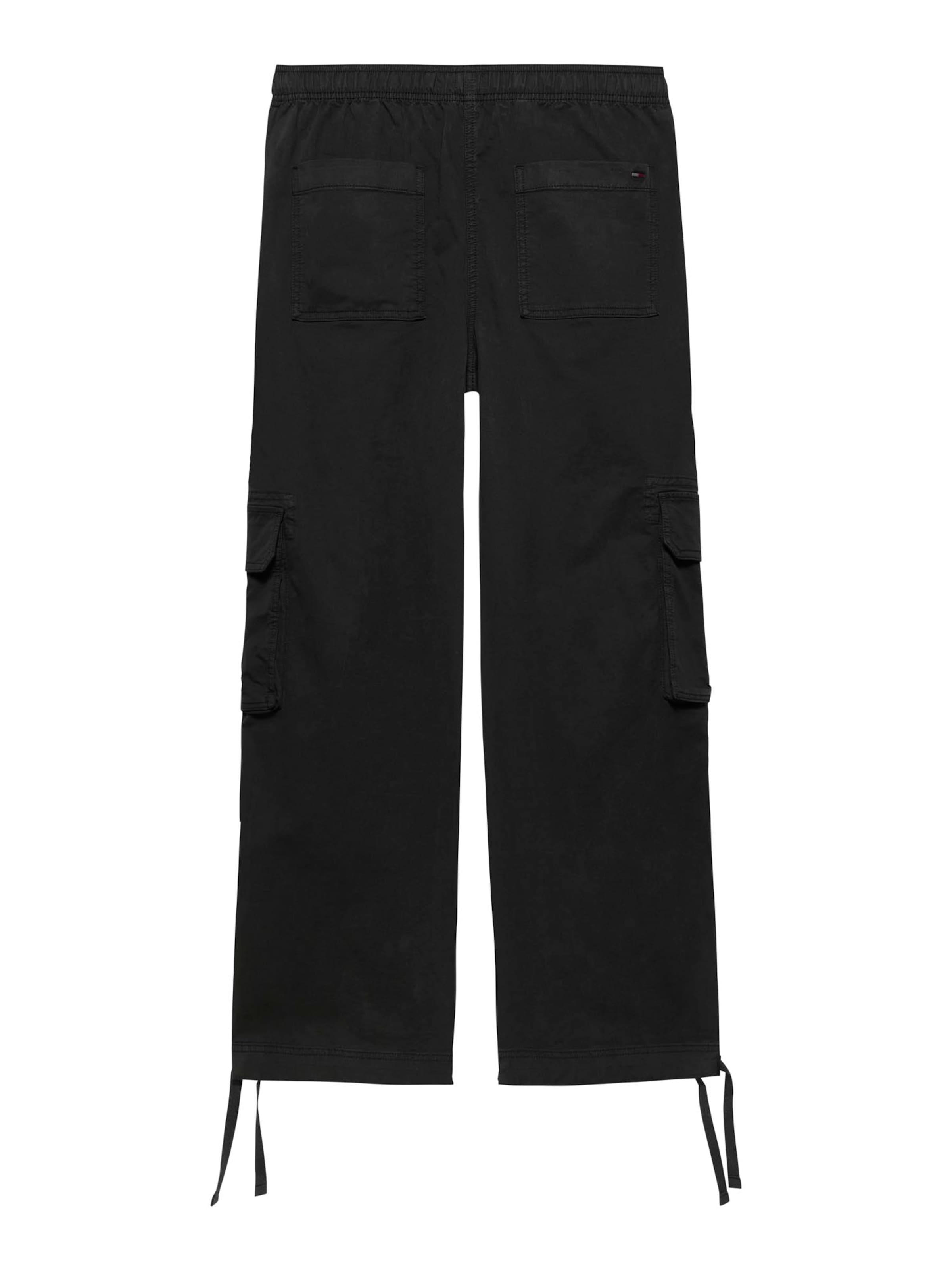 Tommy Jeans Loosefit Τζιν cargo σε μαύρο