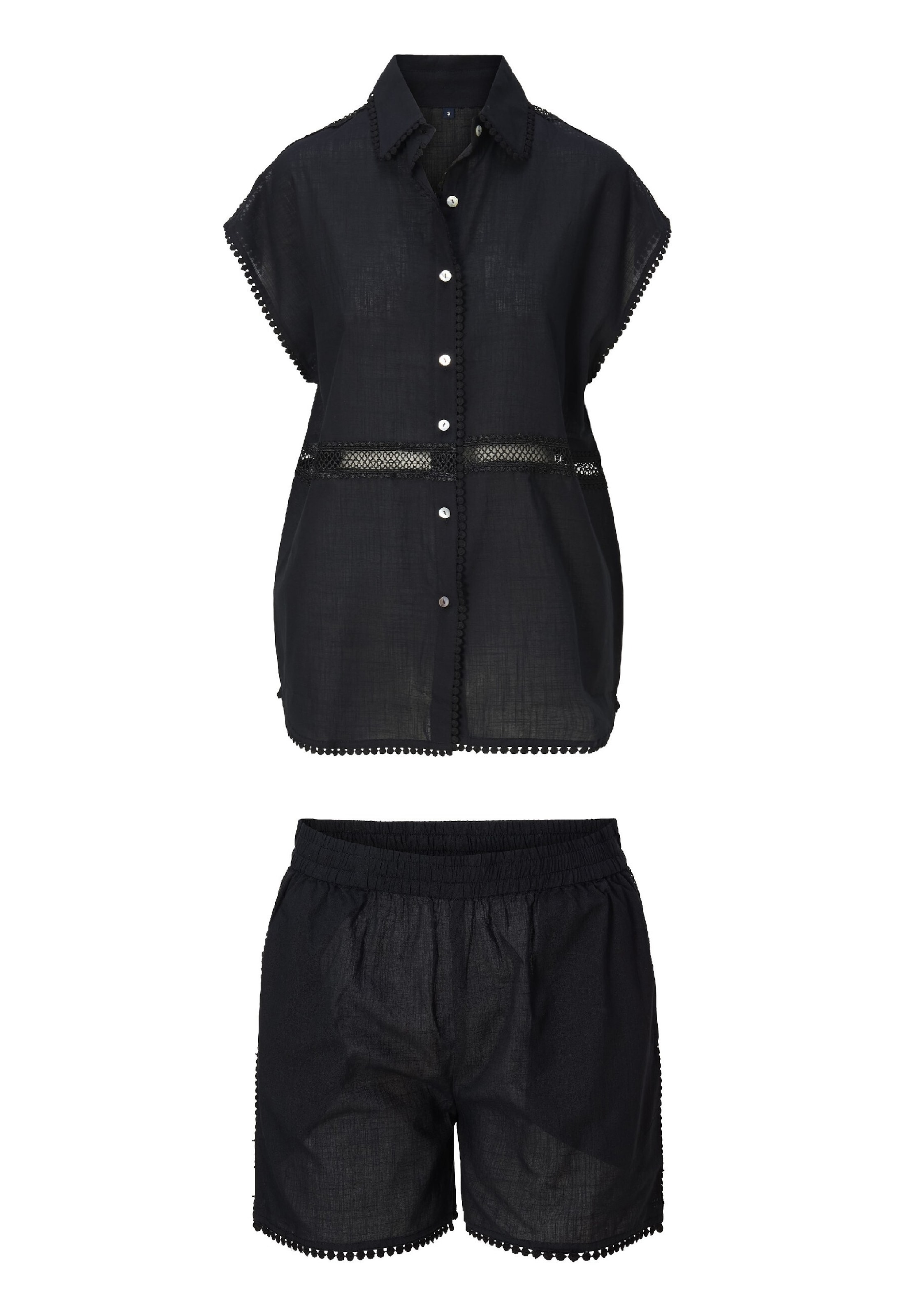 Pyjama LingaDore en noir : devant