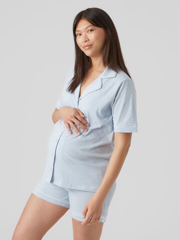 MAMALICIOUS Short Pajama Set 'Lia' in Blue