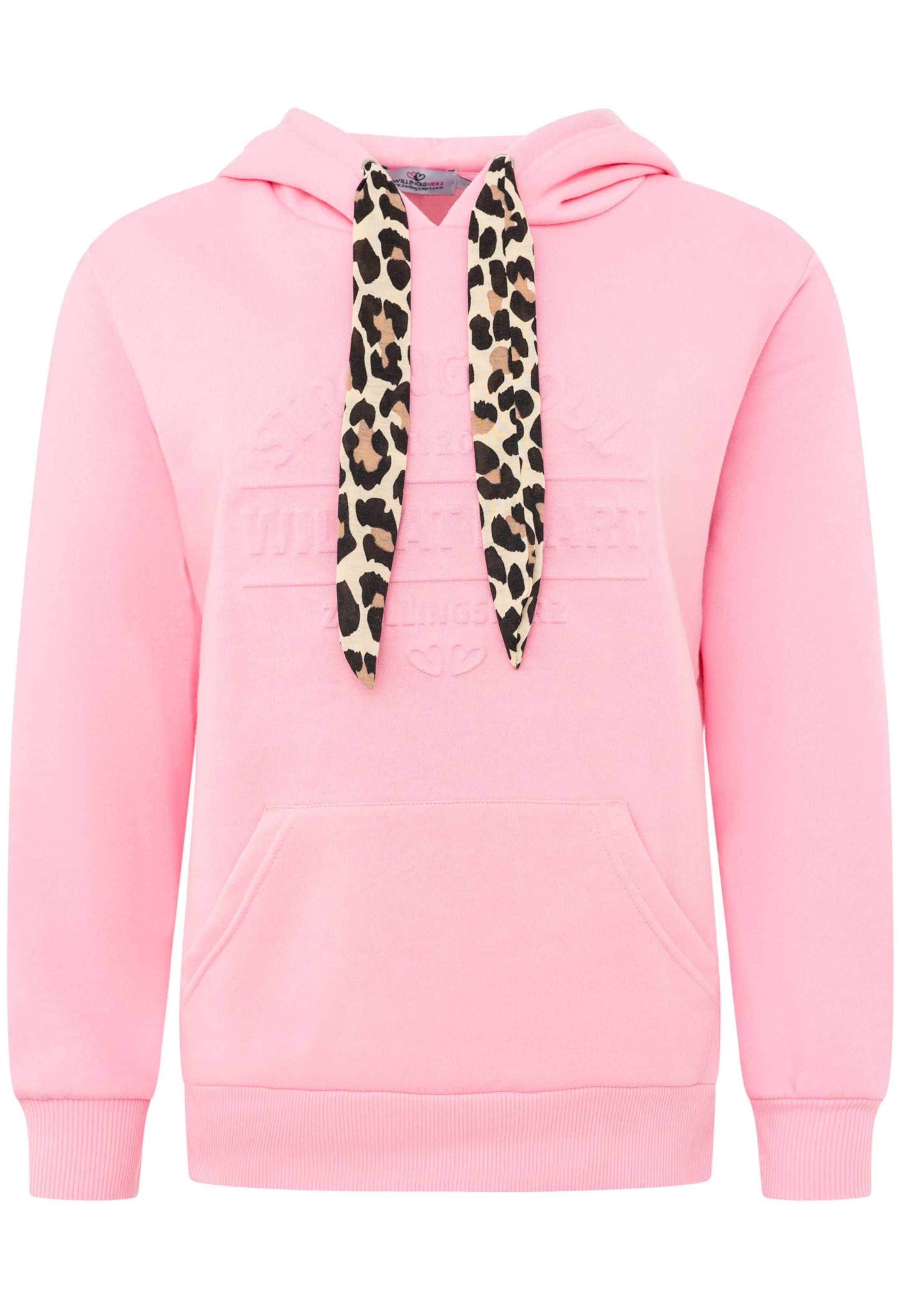 Sweat-shirt 'STRONG SOUL' Zwillingsherz en rose : devant
