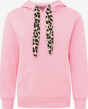 Sweat-shirt 'STRONG SOUL' Zwillingsherz en rose : devant