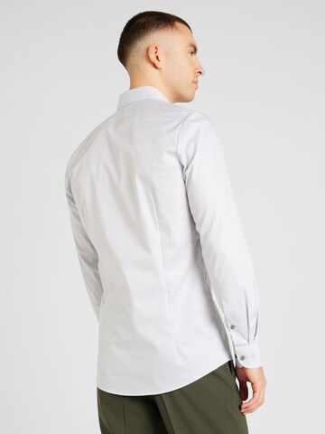 Slim fit Camicia business di OLYMP in grigio