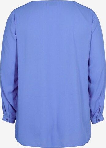 Zizzi Bluse 'SELI' in Blau