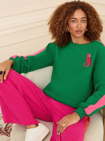 Bluză de molton de la love & roses pe verde