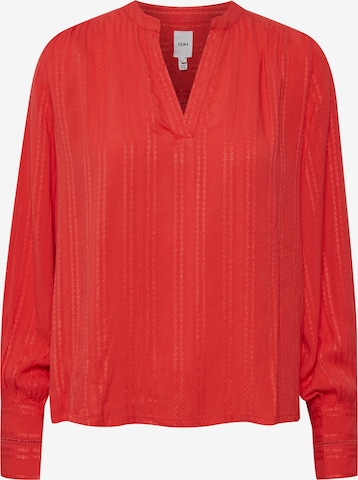 ICHI Blouse in Red: front