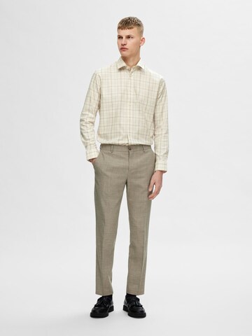 SELECTED Regular fit Overhemd in Beige
