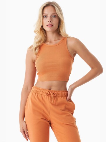 Organication Top in Orange: Vorderseite