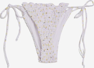 Pantaloncini per bikini di Bershka in bianco: frontale
