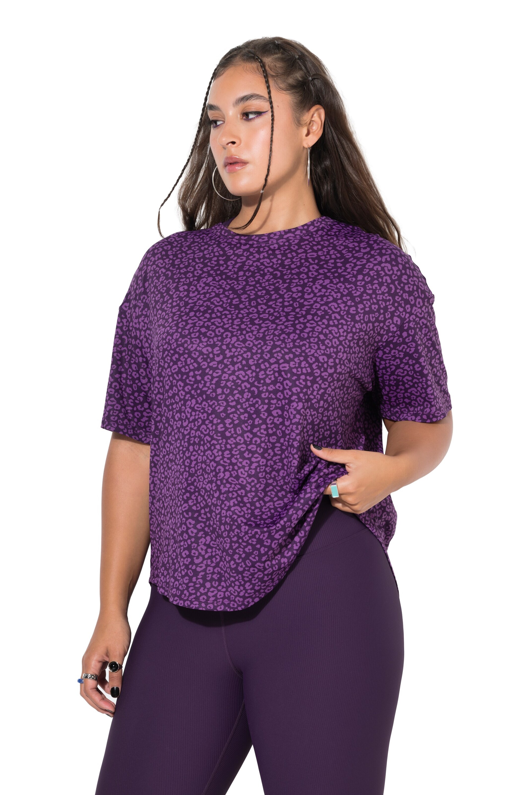 Studio Untold Shirt in Lila: voorkant