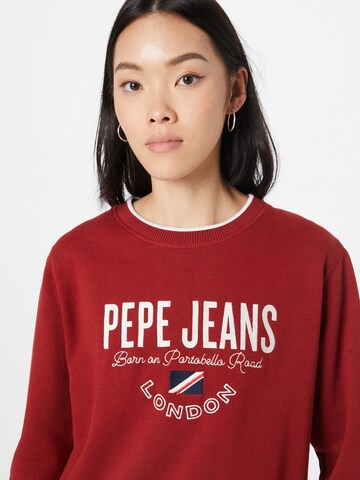 Pepe Jeans Sweatshirt 'Charline' i röd