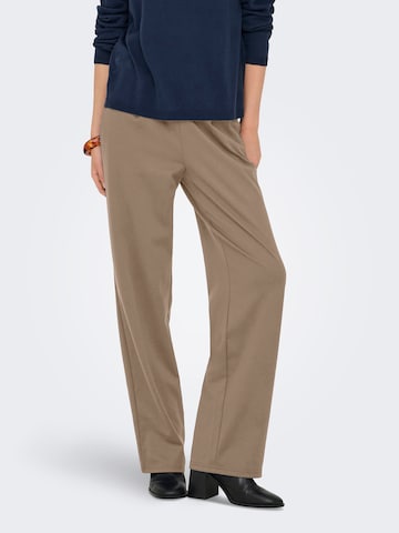 ONLY Loosefit Bandplooibroek 'ONLCORINNE' in Bruin: voorkant