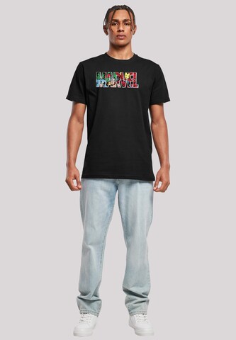 T-Shirt 'Marvel Avengers' F4NT4STIC en noir
