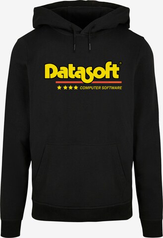 Sweat-shirt 'Retro Gaming Datasoft' F4NT4STIC en noir : devant