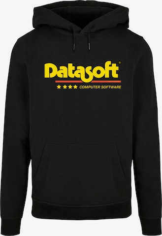 F4NT4STIC Sweatshirt 'Retro Gaming Datasoft' in Black: front