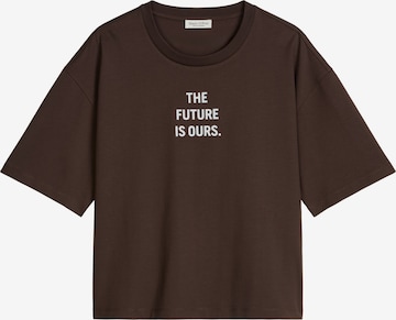 Marc O'Polo Shirt 'Woman's Day' in Brown: front