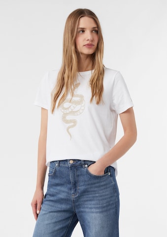 T-shirt comma casual identity en blanc : devant