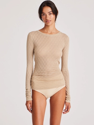 Gai+Lisva Top ' Fermi ' – béžová: přední strana