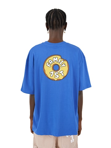 T-Shirt 'Members Only' FAMILY 1ST FAMILY 4EVER en bleu