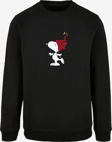 Sweat-shirt 'Peanuts Snoopy' Merchcode en noir : devant