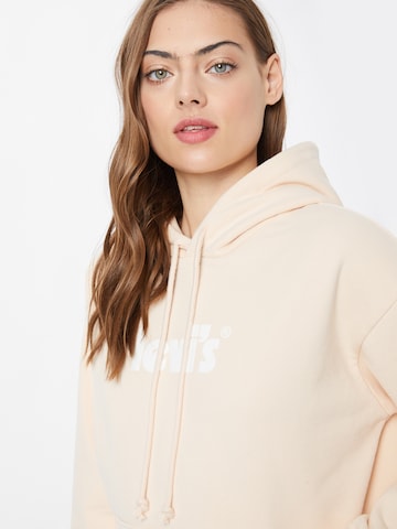 LEVI'S ® Суичър 'Graphic Standard Hoodie' в бежово