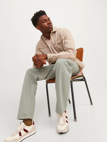 JACK & JONES Широка кройка Дънки 'JJIEDDIE JJCOOPER' в зелено