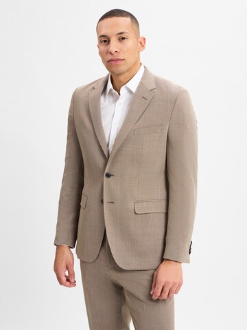 BOSS Regular Baukasten-Sakko ' Jasper ' in Beige: Vorderseite