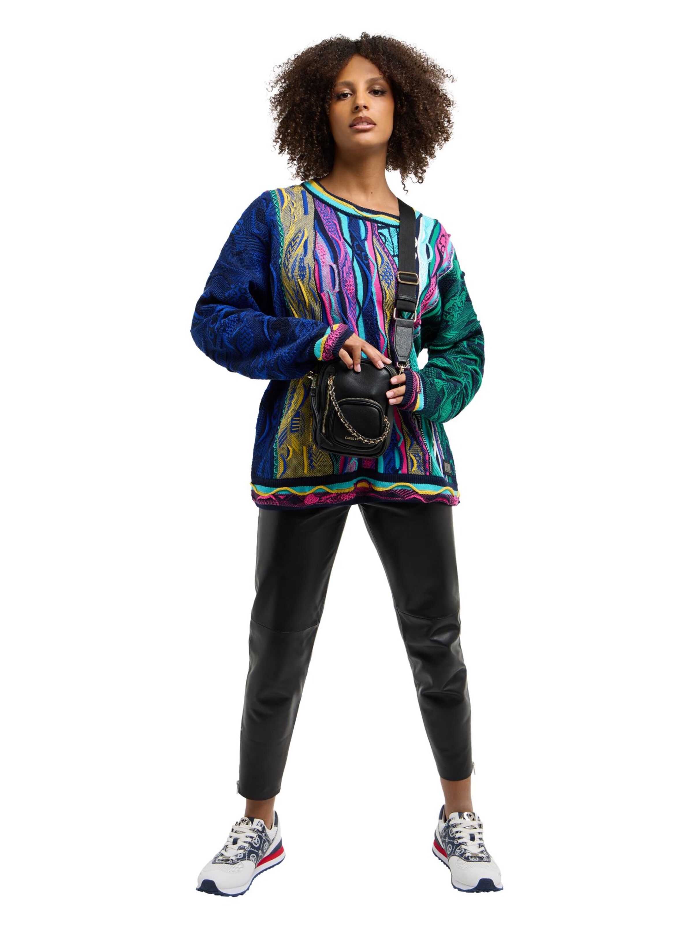 Carlo Colucci Tasche 'Della' in Schwarz