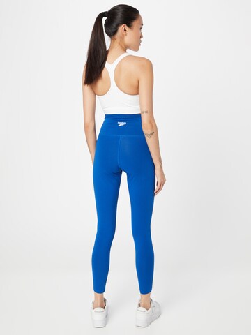 Reebok Skinny Sporthose in Blau