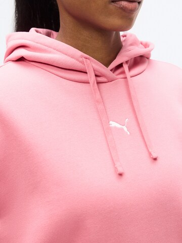 Hanorac sport 'ESS' de la PUMA pe roz