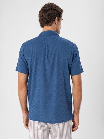 Antioch Regular fit Button Up Shirt in Blue