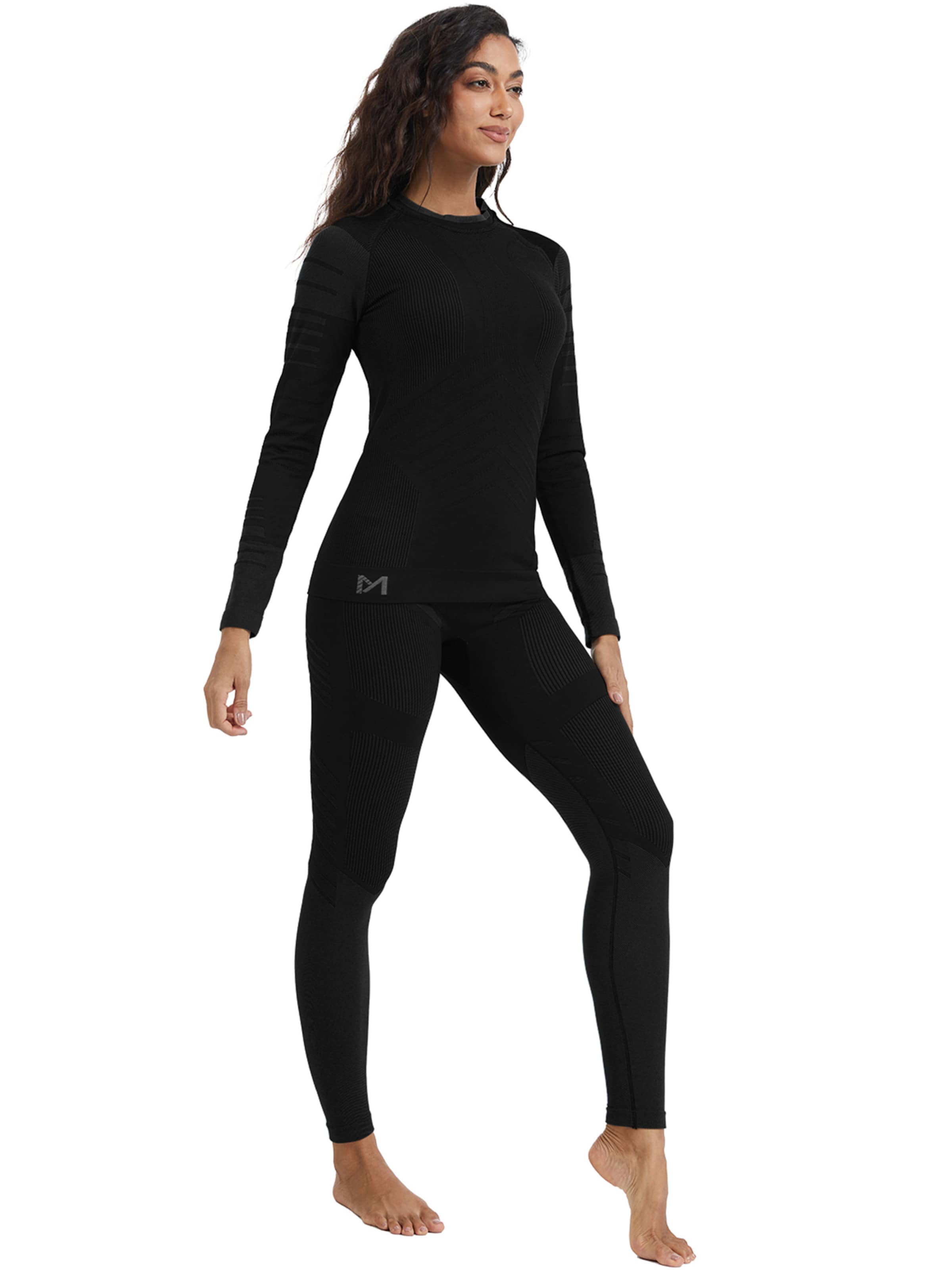 MEETWEE Athletic Bodysuit in Black